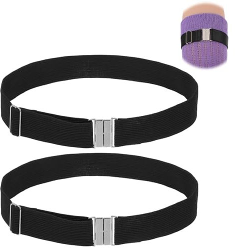 Giantree Porte-jarretelles pour femme, porte-jarretelles noires réglables, sangle de cuisse, porte-jarretelles grande taille, bijoux de jambe pour femme, porte-jarretelles élastiques et bas (noir)