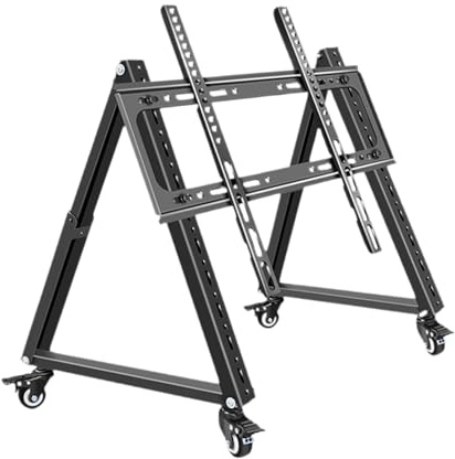 YWJLQH Stand TV Mobile a Bassa Altezza Angolare Regolabile Multipurpose Metal Rolling TV con Ruota per La Sala Riunioni della Mostra Domestica, 32 inch to 70 inch