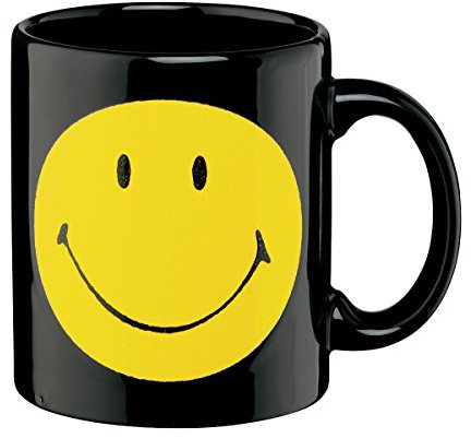 Könitz Kaffeebecher, Keramik, schwarz, 12 x 8.5 x 9.5 cm