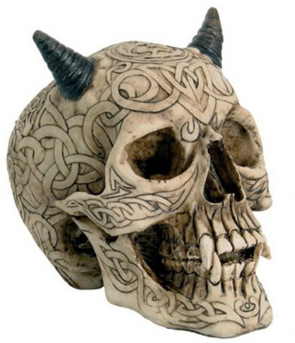 k.A. Keltischer Teufels - Schädel Totenkopf Gothik Skull