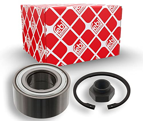 febi bilstein 05542 Radlagersatz mit Achsmutter und Sicherungsring, 1 Stück | Kompatibel mit: CITROËN AX, C15 Kasten/Großraumlimousine, C15 Kombi, SAXO, XSARA, XSARA Break, XSARA Coupe, ZX, ZX Break