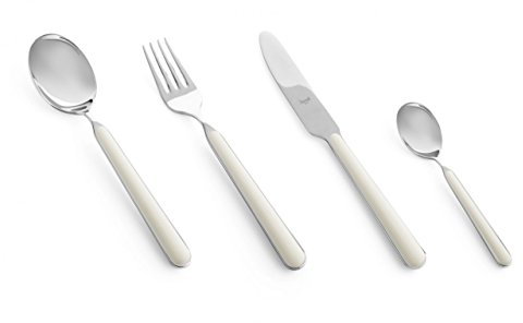 MEPRA Fantasia Servizio Porcellana, 24 Pezzi, Acciaio Inossidabile 18/10