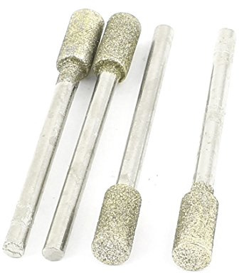 sourcing map 5 mm Schaft 3 mm Zylinder Kopf Schleifstifte-Bit, 4 Stück de