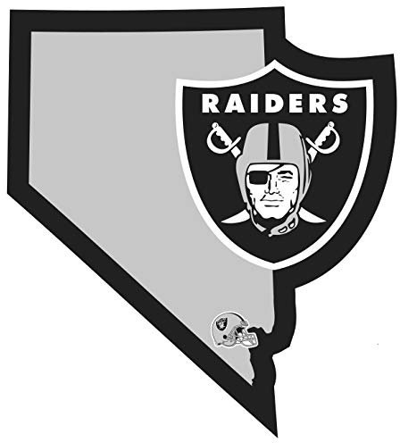 Siskiyou Sports NFL Fan Shop Las Vegas Raiders Home State Aufkleber, Einheitsgröße, Team-Farbe, 25,4 x 0,6 cm
