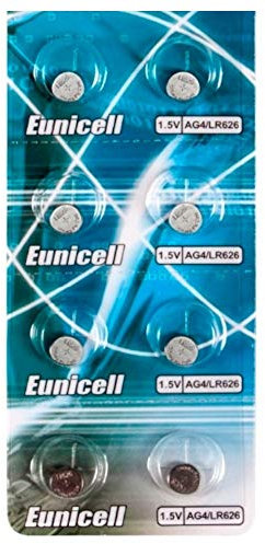 Envío con Seguimiento - Eunicell - Lote de 8 pilas tipo AG4/LR626/377/SR626/606 para reloj