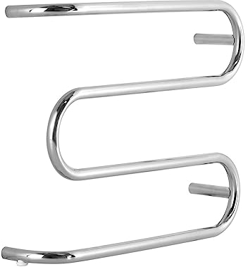 Greened House Umbria Stainless Steel Dry Electric Heated Towel Rail H380mm W500mm Mirror Polished Finish