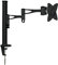 TooQ DB1023TN-B - Soporte de mesa giratorio e inclinable para monitores o TVs LED/LCD, (desde 13 a 23, hasta 15kg de peso por brazo, ajustable en altura hasta 415mm, inclinación +/-15º y giro 360º, VESA 75x75 / 100x100, color negro