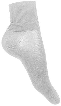Silky Mens/Ladies Dance Socks, Ankle, White, 4-7 UK