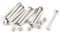 sourcing map 10Sätze Schraubsäule 3/16(5mm) Innen M5x40m Befestigung Silberton