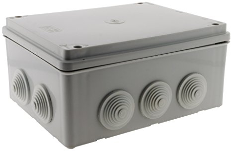 Boîte dérivation IP54 à visser 1/4 de tour 220 x 170 x 105mm - Gris - Zenitech