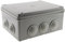 Zenitech - Boîte Étanche Rectangulaire IP54 - Modèle 220 x 170 x 105 mm - Résistance au Feu 750°C - Vis 1/4 de Tour - Entrées Câbles sans Découpe - Blanc