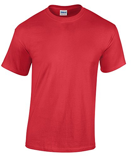 Gildan Mens Heavy Cotton Short Sleeve T-Shirt (4XL) (Red)
