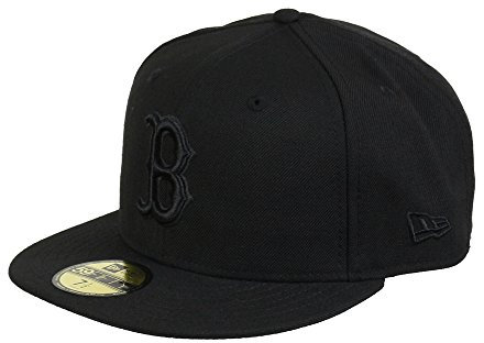 New Era Boston Red Sox Black 59Fifty Basecap - 7 1/8-57cm (M)