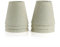 Fuloon 6er Set Lampenschirme für Kerze Kristall Kronleuchter Wandleuchte Hängelampe Stoff Lampenschirm (Beige)