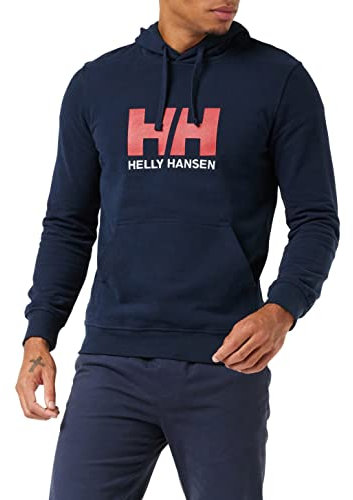 Helly Hansen Men's HH Logo Hoodie, Navy, M
