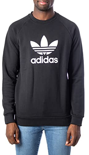 Adidas Herren Pullover Trefoil Warm-Up Crew, Black, L, CW1235