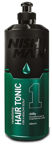 NISHMAN Revitalisierendes Haarwasser für eine Gesunde Kopfhaut 400 ml – Stärkt und Pflegt, Fördert natürliches Wachstum, verleiht Glanz, stimuliert die Kopfhaut – Ideal für alle Haartypen