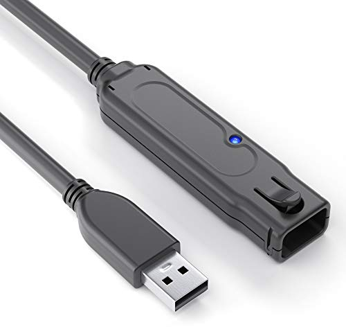 PureLink DS3100-150 USB 3.1 Gen.1 Aktiv Verlängerungskabel (USB-A Stecker auf USB-A Buchse), Spannungerversorgung vom USB Port, kein Netzteil benötigt, 15,0m, schwarz