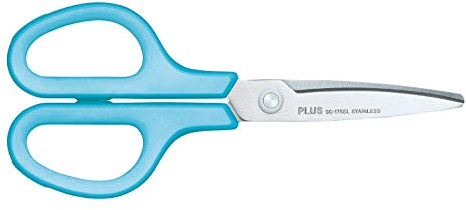 Plus Japan Fitcut Curve Schere, Edelstahl, 175 mm, Blau, Linkshänder, 5 Stück
