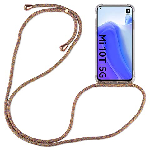betterfon Hülle Kompatibel mit Xiaomi Mi 10T / 10T Pro | Handykette Smartphone Halskette Hülle mit Band | Handyhülle mit Kordel zum Umhängen Kompatibel für Mi 10T / 10T Pro | Rainbow