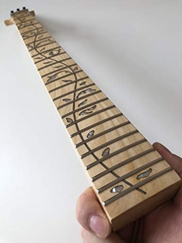 NC E-Gitarrenhals, 24 Bünde, Ahorn-Griffbrett-Inlay, glänzend