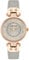 Anne Klein - Orologio da donna con cinturino in pelle, Grigio/Oro Rosa