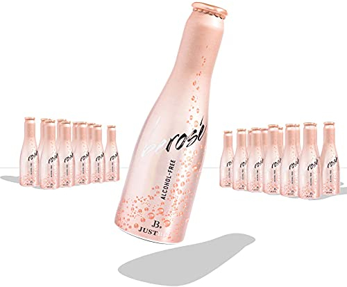 JustBe Rosé Alkoholfrei | Piccolo frizzante | Alkoholfreier Piccolo (Rosé, 24 x 0,2l)