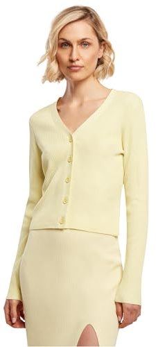 Urban Classics Damen Ladies Short Rib Knit Cardigan
