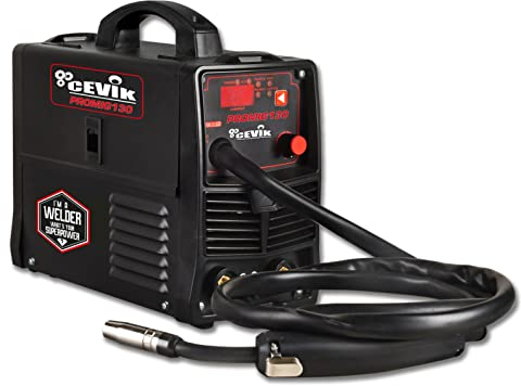 CEVIK PRO - Soldador Inverter Multifunción CE-PROMIG130 130Amp - MMA, MIG Sin Gas, TIG Lift - Panel Sencillo de Regulación