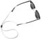 Pilotfish Premium Silikon-Sonnenbrillenband, verstellbarer Brillenhalter mit einzigartigem Passthrough-Design – universelle Passform (weiß) weiß