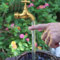 Fuente de riego con boquilla invisible, fuente flotante de grifo, fuente mágica invisible, fuente de grifo invisible, grifo flotante de bricolaje, decoración artística para patio