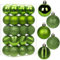 5CM Weihnachtskugeln Ornamente Glitze, 30 PCS bruchsicher Weihnachten Kugeln, Kunststoff Weihnachten Kugeln, Hängen Christbaumkugel Grün fur Weihnachtsbaum Neujahr Ornamente