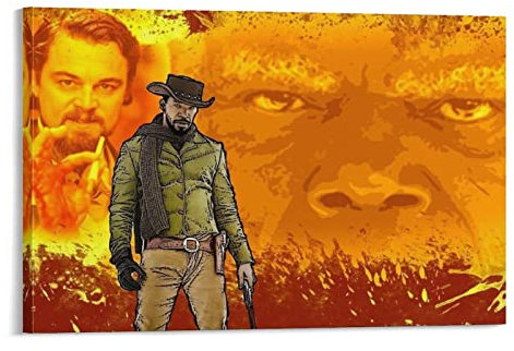 Western Filmposter Django Unchained Canvas Art Poster And Wall Art Picture Print Modern Family Bedroom Decor Poster 20 x 30 cm