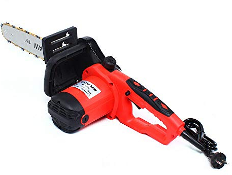 Acesunny 2000W 16 Zoll Elektrische Kettensäge Motorsäge Elektro-Kettensäge Motor Baumsäge Motorkettensäge Motorsäge Einhandsäge Kettensäge Holzsäge Baumsäge 800 U/min