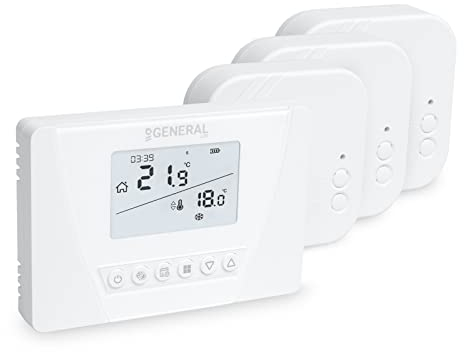 Programmierbares Funk-Thermostat Raumregler Set Mi-300S RF mit 3 Empfängern