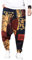 Pejihota Lose Hip-Hop-Haremshose für Herren, Leinen, böhmische Aladdin-Yogahose, Pumphose, tiefer Schritt, Retro-Print, Hose mit Taschen (as3, Waist, 5X_l, Regular, Regular, Rojo, 5XL, Regulär)