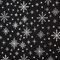 MAGAM-Stoffe Winter Season Baumwollstoff Weihnachten Oeko-Tex Meterware 50cm (Schneeflocken Dunkelgrau)