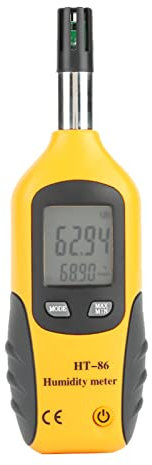 Thermomètre Hygromètre Numérique à Bulbe Humide, Compteur D'humidité de Température Numérique 2 en 1 Hygromètre Professionnel Thermomètre Jauge D'humidité Moniteur Intérieur Extérieur