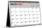 Miquelrius - Tischkalender 18 Monate, von Juli 2023 bis Dezember 2024, A5, Grau