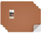 MICTER Leder Patch Selbstklebend, 4 Stück Selbstklebendes Kunstleder 20x28cm, Leder Selbstklebend für Möbel, Sofa, Autositze, Taschen, Leder Reparatur und Renovierung (Braun)