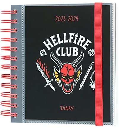 Grupo Erik Schulplaner 2023 2024 Stranger Things - Kalender 2024 Buchkalender Tagesansicht - Planer 2023 2024 Schüler - Einschulung Terminkalender 2023/2024 Ringbuch Hausaufgabenheft 2023/2024