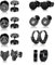 8 Paar nordische Wikinger-Ohrringe für Männer, Edelstahl-Ohrstecker, Wikinger-Ohrringe Wikinger-Ohrringe Fake Gauges Ohrringe Klassische schwarze Ohrstecker für Männer (Schwarz)