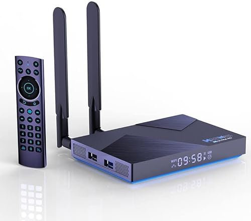SXGCH Android 12.0 TV Box 2023, H96 MAX V58 8GB RAM 64GB ROM RK3588 Soporte 2.4G/5Ghz WiFi Ethernet 1000M Bluetooth 5.0 UHD/4K 8K H.265 HDR 10, Decodificador,4gb+32gb