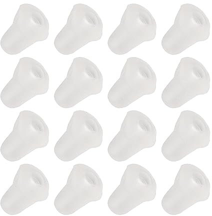 The Lord of the Tools 100Pcs Fishing Hook Bait Stop Hook Beads Stops Fishing Hook Stopper Plastic Fishing Hook Gear Bead Accessories Sport Supplies White