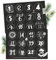 TOBJA Adventskalender Zahlen Aufkleber - 24 Schwarz Weiß Sticker Zahlenaufkleber 1-24 Weihnachten | Einzigartige Adventsaufkleber für besondere Momente | Adventkalender Sticker