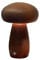 QENETY Holz-Nachtlicht, Niedliche Kleine Pilz-Schreibtischlampe, USB Wiederaufladbar, Verstellbar für Schlafzimmer, Heimdekoration