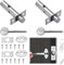 2Pcs Internal Door Lock, Door Locks Internal, Doors Bolts for Internal Doors Anti-Theft Internal Door Lock with Key Your Home and Workplace Reliability Solution(Silver)
