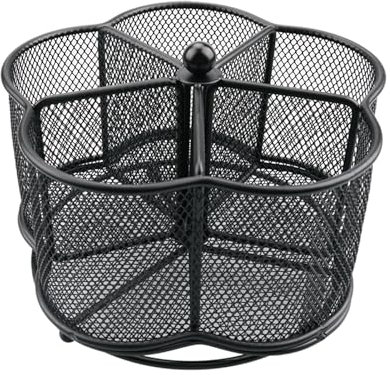 Business King 360° drehbarer Besteckhalter – 5 Fächer, wirbelnder Utensilienhalter, Küchenarbeitsplatten-Organizer für Löffel, Gabel, Besteckaufbewahrung für Zuhause oder Outdoor, Picknick, Camping