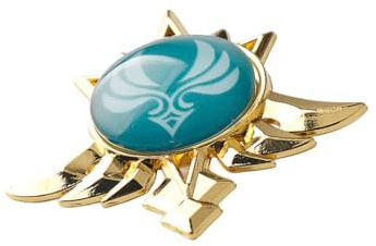 1 broche en métal Genshin Impact avec 7 éléments