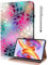 TUOLISG Hülle für Fire HD 10 2019/2018/2017/2016, Slim PU Leder Case Etui kompatibel für Amazon Fire HD 10 Tablet (9. Gen 2019 & 7. Gen 2017) mit Stylus Stift -Ahornblatt